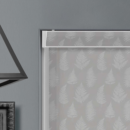 Pinnate Slate Shimmer Pelmet Roller Blinds Product Detail