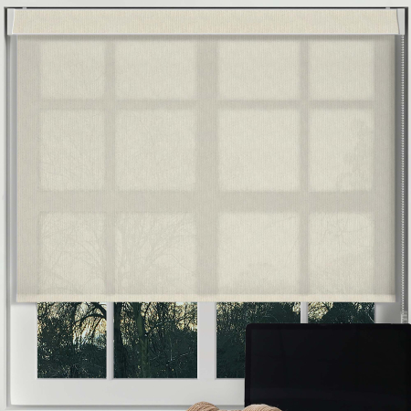 Ribbon Solar Cream No Drill Blinds Frame