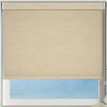 Satin Beige Pelmet Roller Blinds Frame