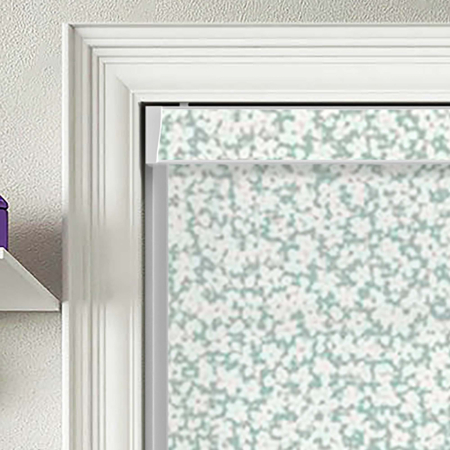 Scatter Mineral Blue Pelmet Roller Blinds Product Detail