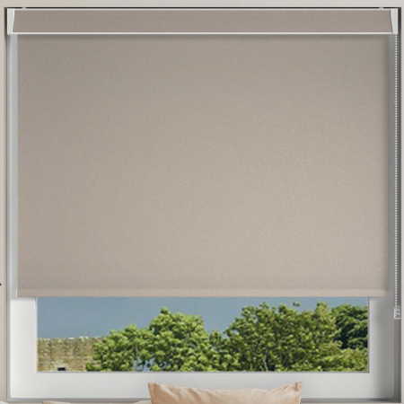 Shimmer Taupe Pelmet Roller Blinds Frame