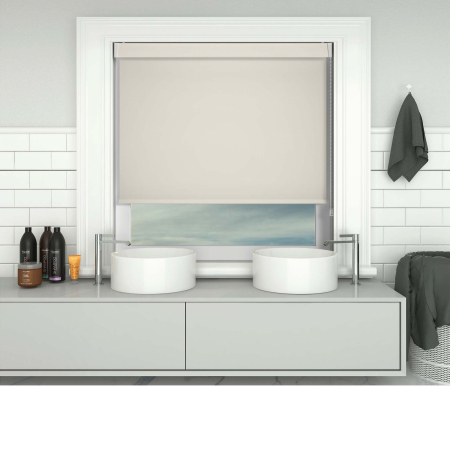 Shower Safe Beige Pelmet Roller Blinds