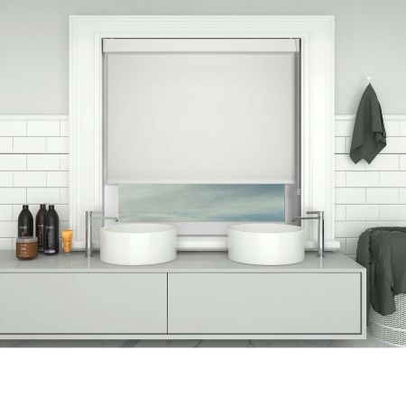 Shower Safe Cream Pelmet Roller Blinds