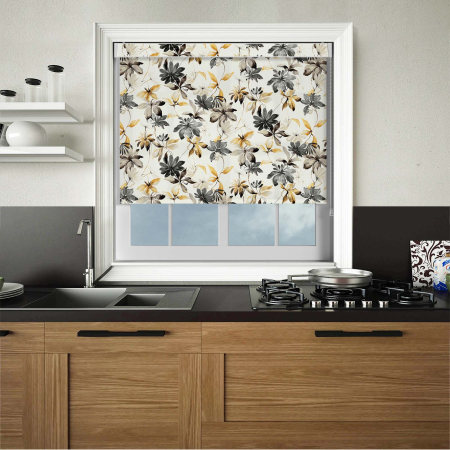 Viola Honey Pelmet Roller Blinds