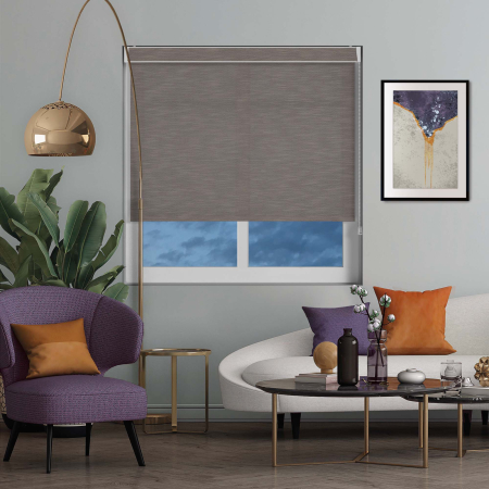 Weave Graphite Electric No Drill Roller Blinds