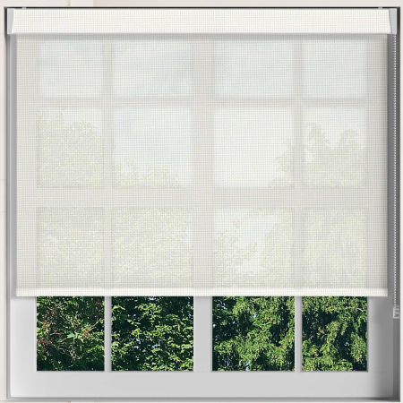 White Sun Screen Pelmet Roller Blinds Frame