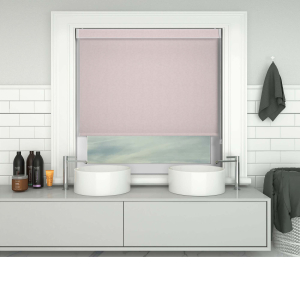 Ava Hint of Pink Pelmet Roller Blinds