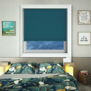 Bedtime Ocean Blue Electric Roller Blinds