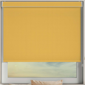 Bedtime Sunshine Yellow Pelmet Roller Blinds Frame