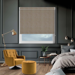 Bette Warm Grey Pelmet Roller Blinds