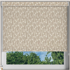 Cali Beige Pelmet Roller Blinds Frame