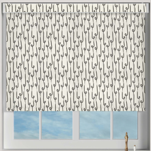 Cali Monochrome Electric Pelmet Roller Blinds Frame