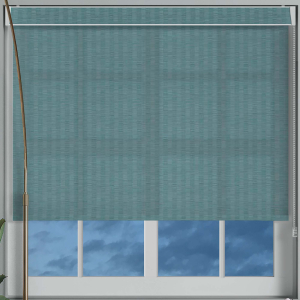 Camden Solar Teal Pelmet Roller Blinds Frame