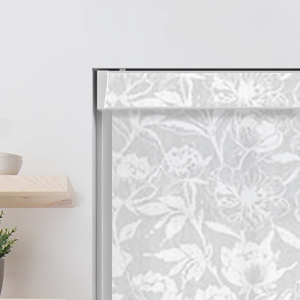 Floral Bark Dove Electric Pelmet Roller Blinds Product Detail