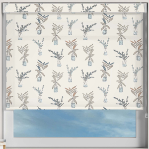 Foliage Finds Muted Electric No Drill Roller Blinds Frame
