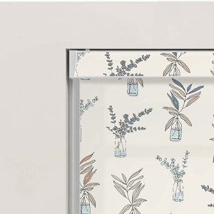 Foliage Finds Muted Electric No Drill Roller Blinds Product Detail