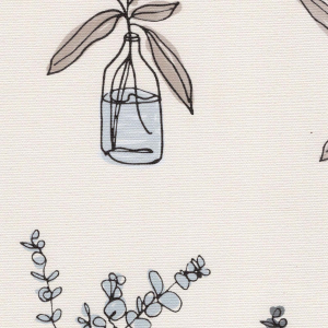 Foliage Finds Muted Electric No Drill Roller Blinds Scan
