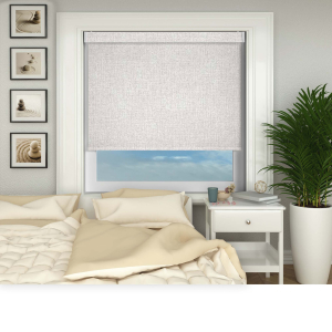 Glee Grey Electric Pelmet Roller Blinds