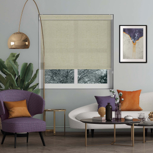 Glisten Gold Electric No Drill Roller Blinds