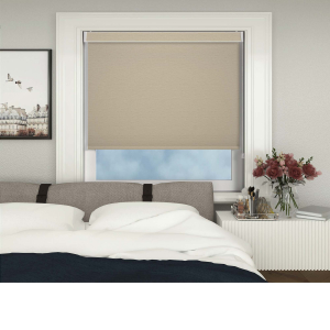 Jordan Cream Electric No Drill Roller Blinds