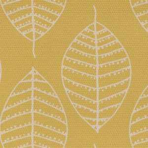 Leaf Yellow Pelmet Roller Blinds Scan