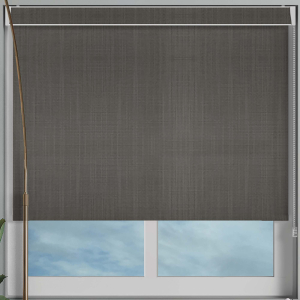 Linen Zinc Grey Pelmet Roller Blinds Frame