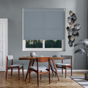 Luxe Fog Electric Pelmet Roller Blinds