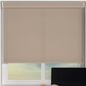 Luxe Sand Electric Pelmet Roller Blinds Frame