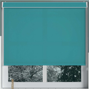 Luxe Teal Pelmet Roller Blinds Frame