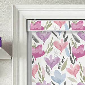 Melia Blush Electric Pelmet Roller Blinds Product Detail