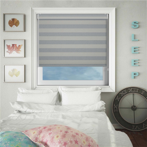 Metallic Stripe Shadow Pelmet Roller Blinds