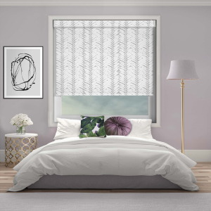 Mimosa Grey Electric Pelmet Roller Blinds