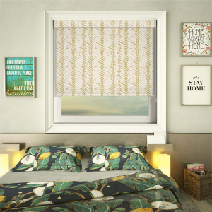 Mimosa Lemon Pelmet Roller Blinds