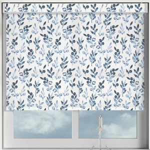 Olea Denim Electric Pelmet Roller Blinds Frame