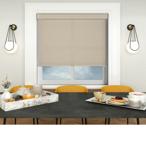 Origin Beige Electric No Drill Roller Blinds