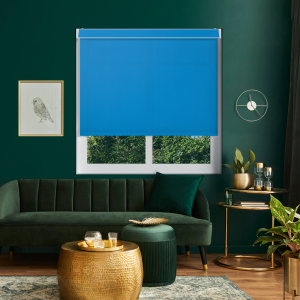 Origin Vibrant Blue Electric No Drill Roller Blinds