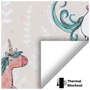 Playful Unicorn Electric No Drill Roller Blinds Scan