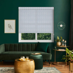 Rhomboid Oxford Electric No Drill Roller Blinds