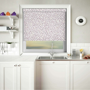 Scatter Damson Electric Pelmet Roller Blinds