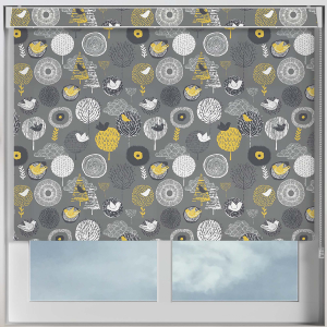 Songbird Mustard Electric No Drill Roller Blinds Frame