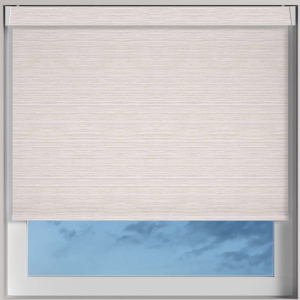 Stria Rose Grey Electric Pelmet Roller Blinds Frame