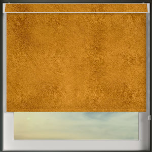 Velvet Mustard Pelmet Roller Blinds Frame