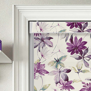 Viola Plum Electric Pelmet Roller Blinds Product Detail