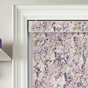 Watercolour Floral Mauve Electric Pelmet Roller Blinds Product Detail