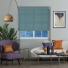 Camden Solar Teal Electric Pelmet Roller Blinds