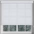 Glitter Stripe Silver Electric No Drill Roller Blinds Frame