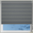 Metallic Stripe Charcoal Pelmet Roller Blinds Frame