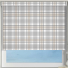 Patchwork Beige Electric No Drill Roller Blinds Frame