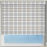 Patchwork Beige Electric Pelmet Roller Blinds Frame