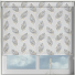 Pinnate Blue Pelmet Roller Blinds Frame